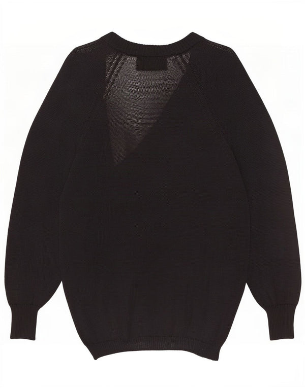 Suéter cardigã feminino Longline Gianfrediani UK 14 médio preto viscose