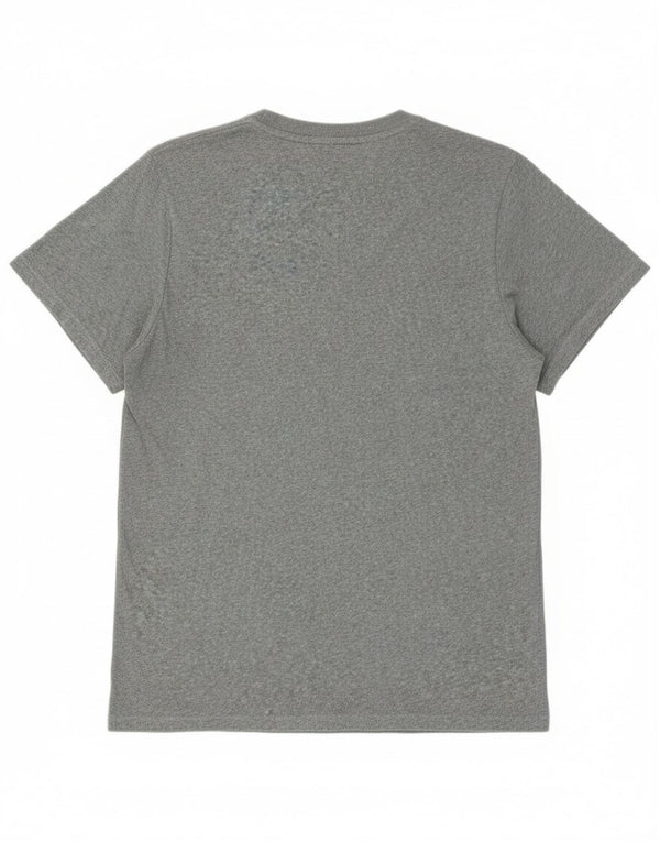 Camiseta masculina Superdry Top 3XL algodão manchado cinza