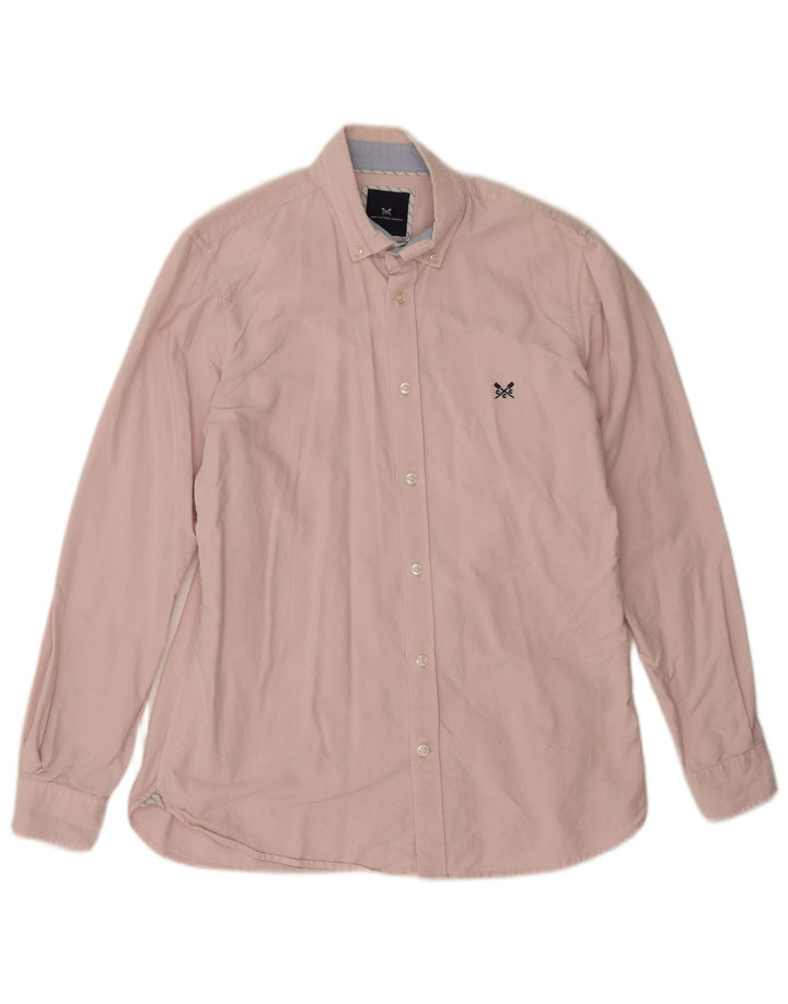 Crew Clothing Mens Camisa Slim Fit Médio Algodão Rosa