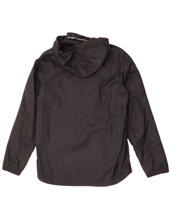 Jaqueta de chuva com capuz Nike Boys 13-14 anos XL preto nylon