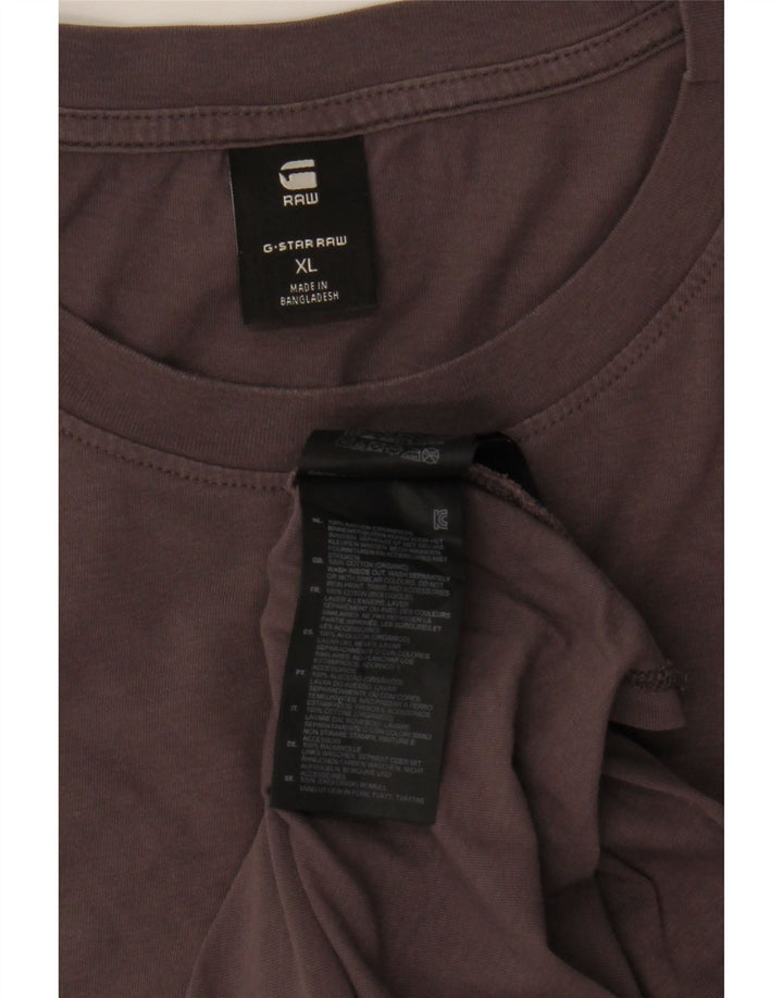 Camiseta masculina G-STAR Top XL algodão cinza