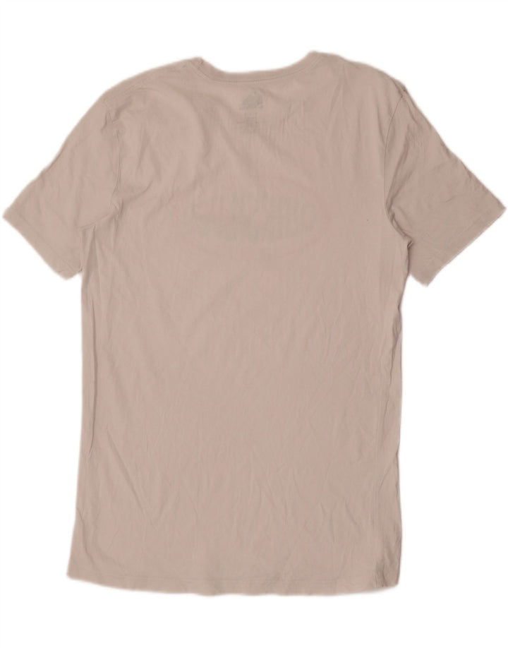 Camiseta masculina Quiksilver Regular Fit com estampa gráfica de algodão branco médio