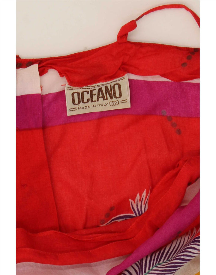 Macacão Feminino Transparente Oceano IT 42 Médio W30 L6 Multicolorido Floral