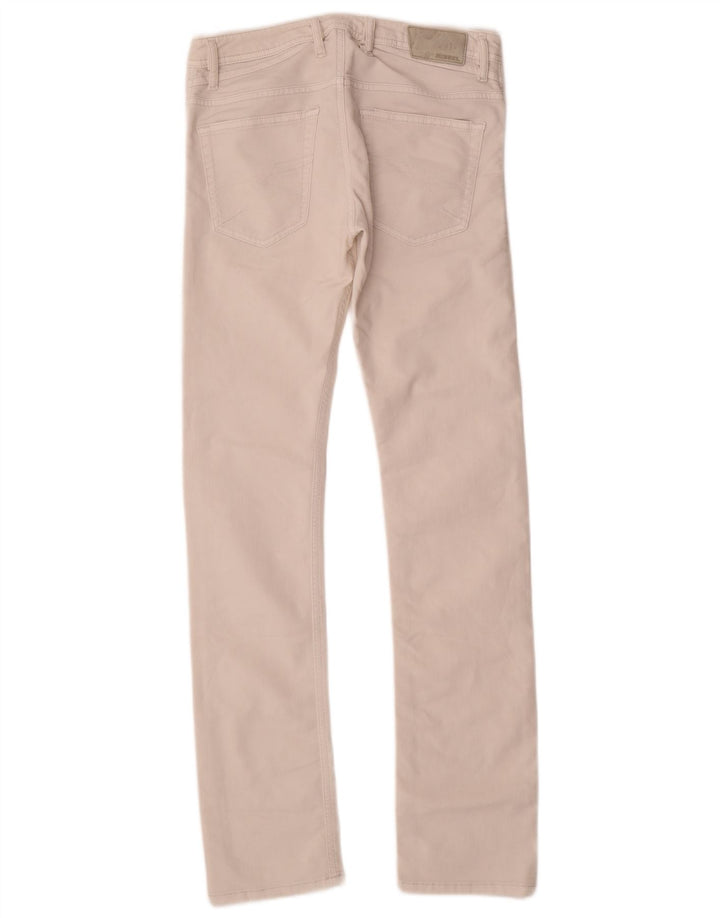 Jeans Slim Feminino Diesel W28 L32 Algodão Branco