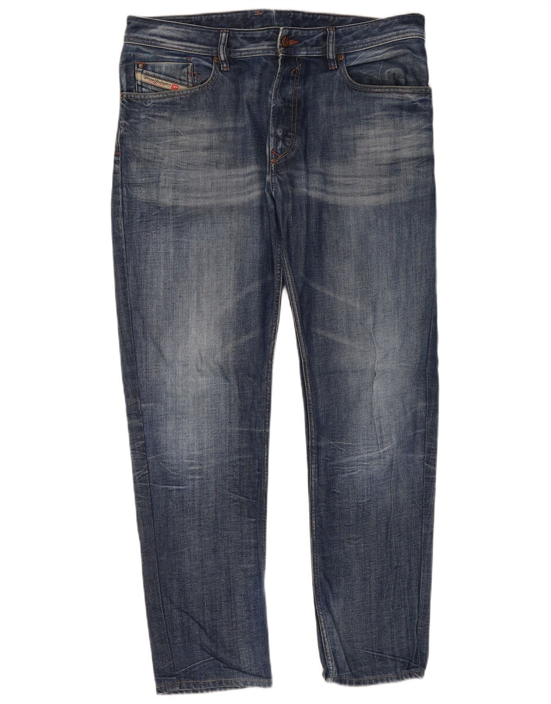 Jeans retos masculinos Diesel W36 L31 algodão azul