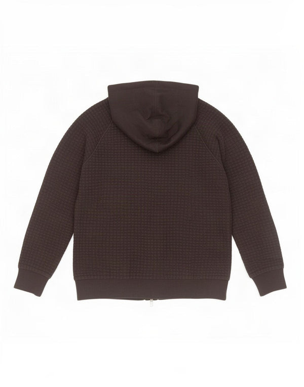 Suéter Reebok feminino com capuz e zíper UK 12/14 médio algodão preto