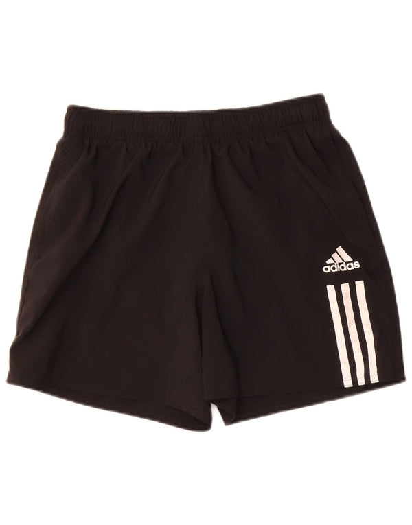 Shorts esportivos masculinos Adidas médio preto poliéster