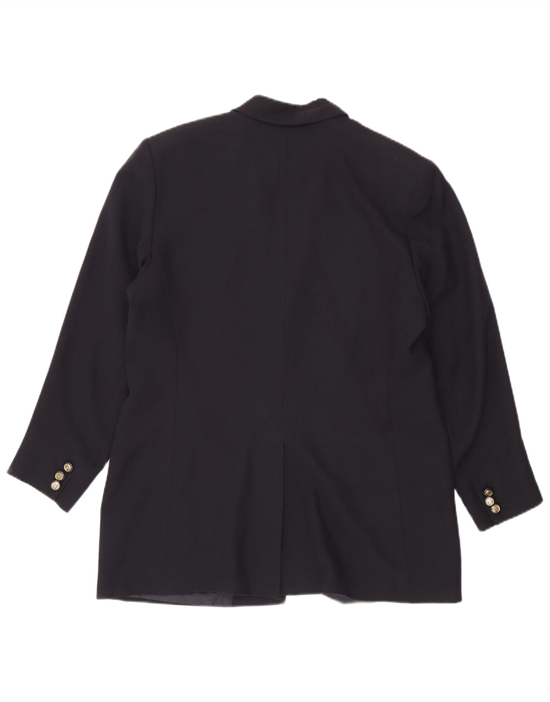 Jaqueta Blazer Feminina Valentino com 2 Botões IT 50 XL Azul Marinho Viscose