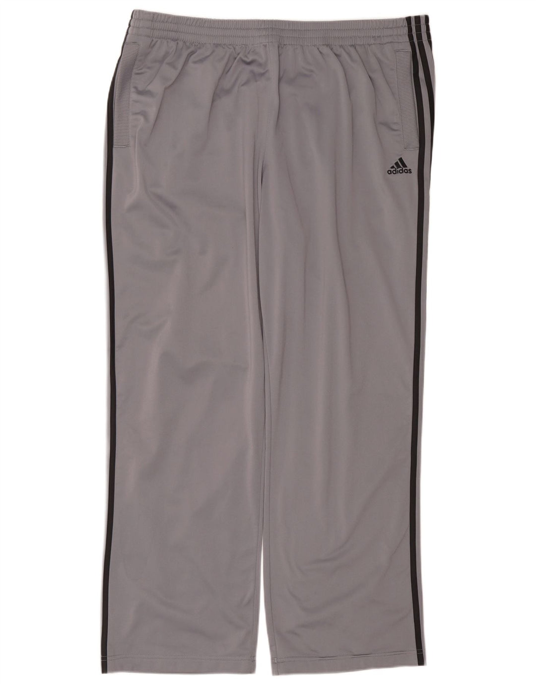 Calças de treino masculinas ADIDAS 2XL poliéster cinza