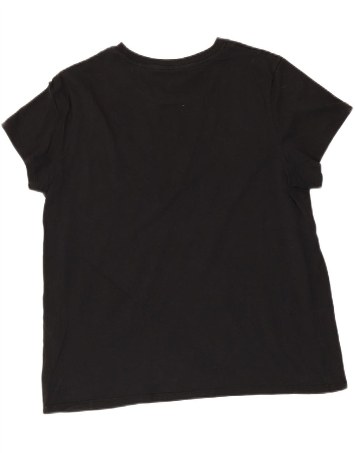 LEVI'S Womens T-Shirt Top UK 18 XL Black Vintage Levi's and Second-Hand Levi's from Messina Hembry 
