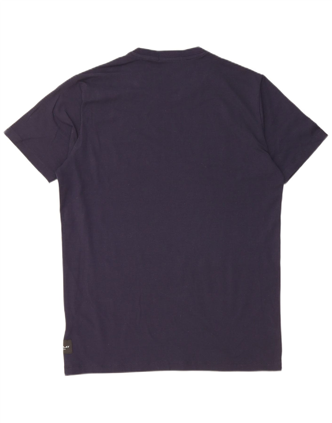Camiseta masculina Replay Top médio azul marinho