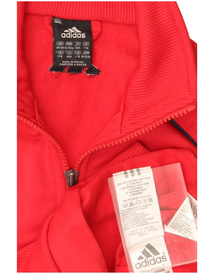 Jaqueta Adidas Meninos Treino Top 15-16 Anos Poliéster Vermelho Vermelho