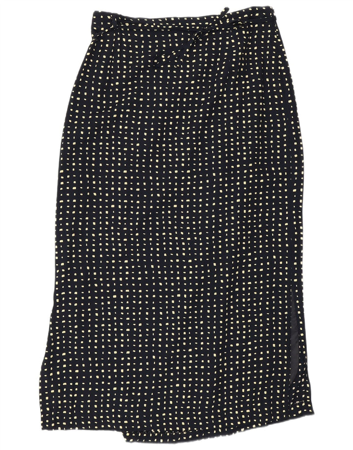 Saia midi feminina MICHAEL H W34 grande preta manchada