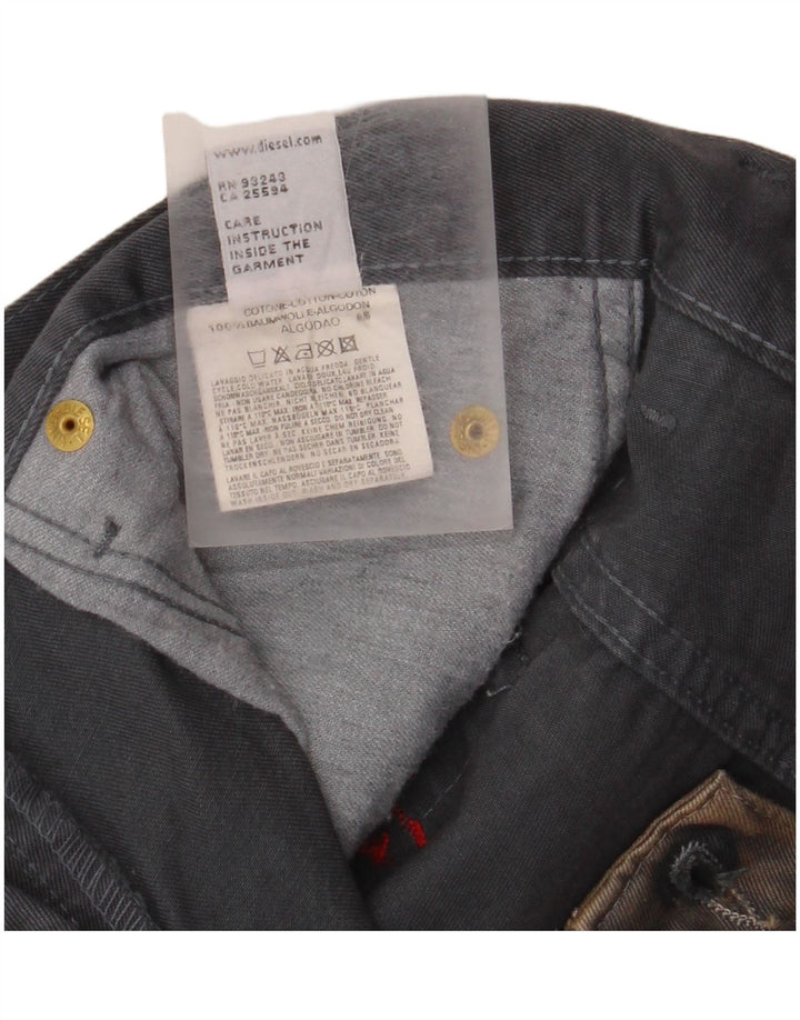 DIESEL Mens Bootcut Calça Casual W32 L32 Bege Tie Dye Algodão