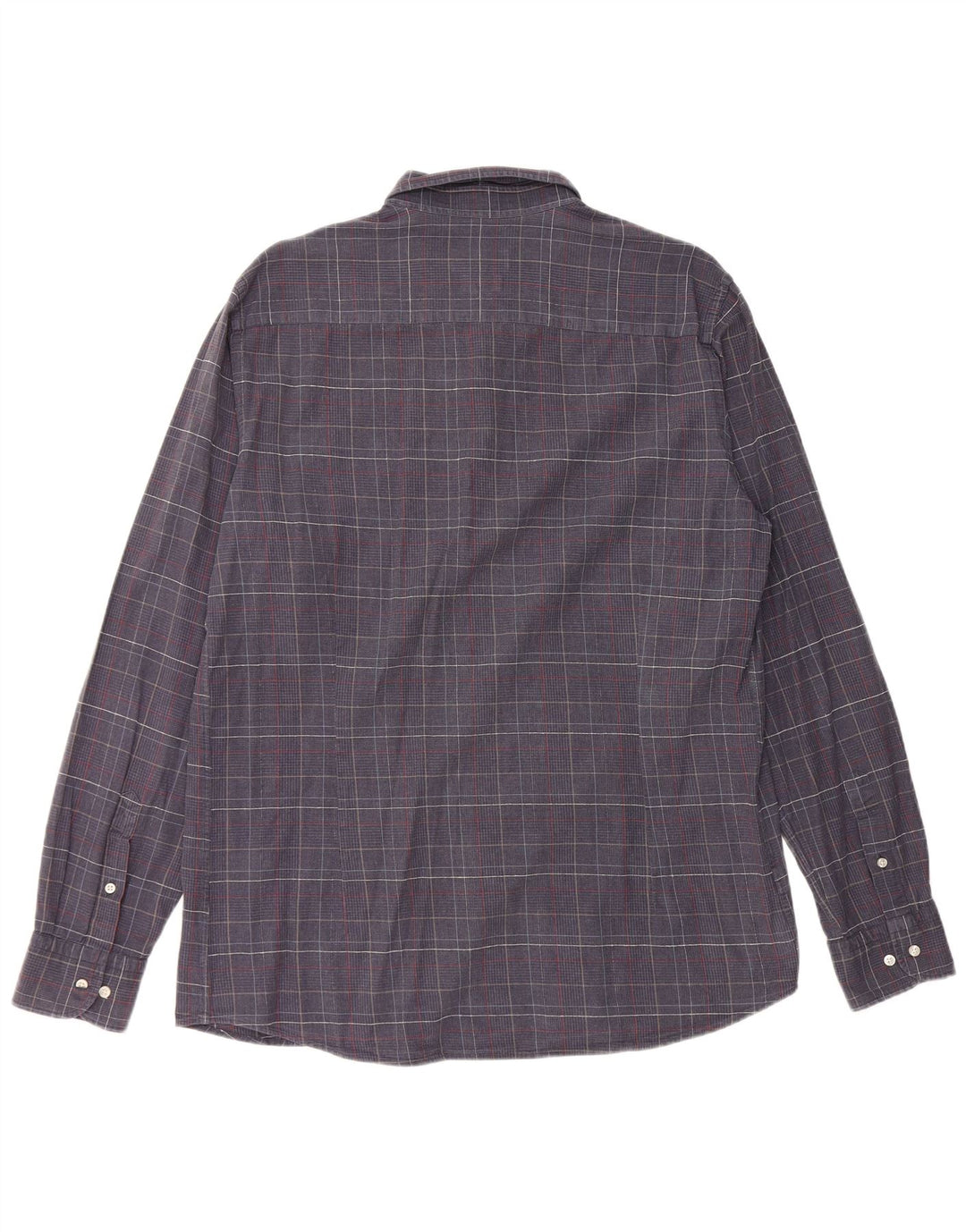 Camisa masculina MASSIMO DUTTI XL azul marinho algodão houndstooth