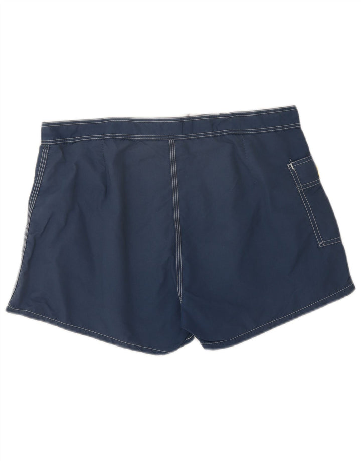 Sundek Mens Natação Shorts Grande Azul Marinho Colourblock Nylon