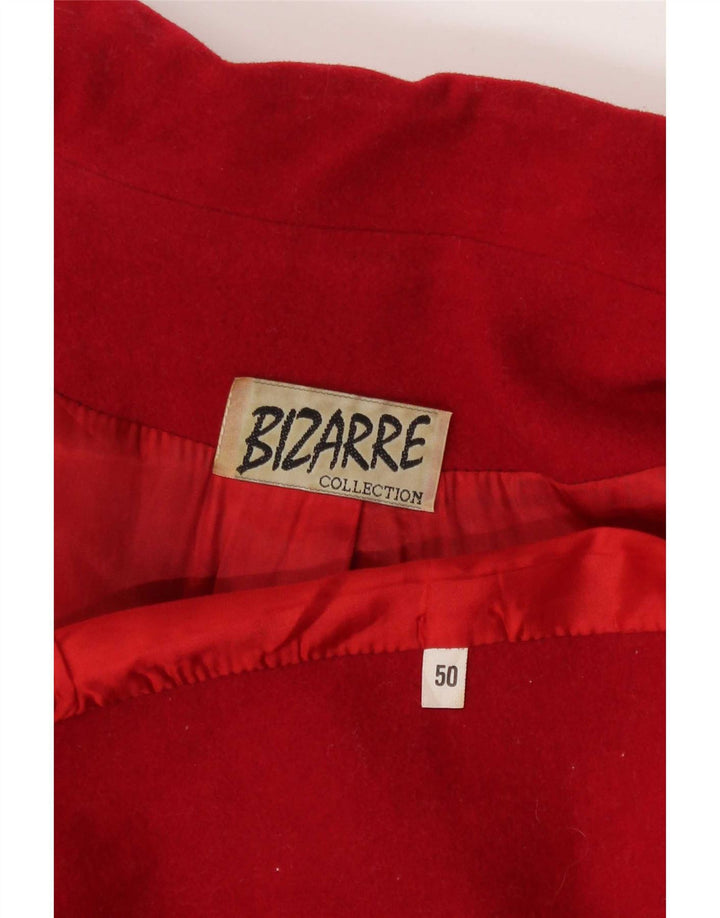 Jaqueta blazer feminina vintage com peito duplo IT 50 XL Vermelho