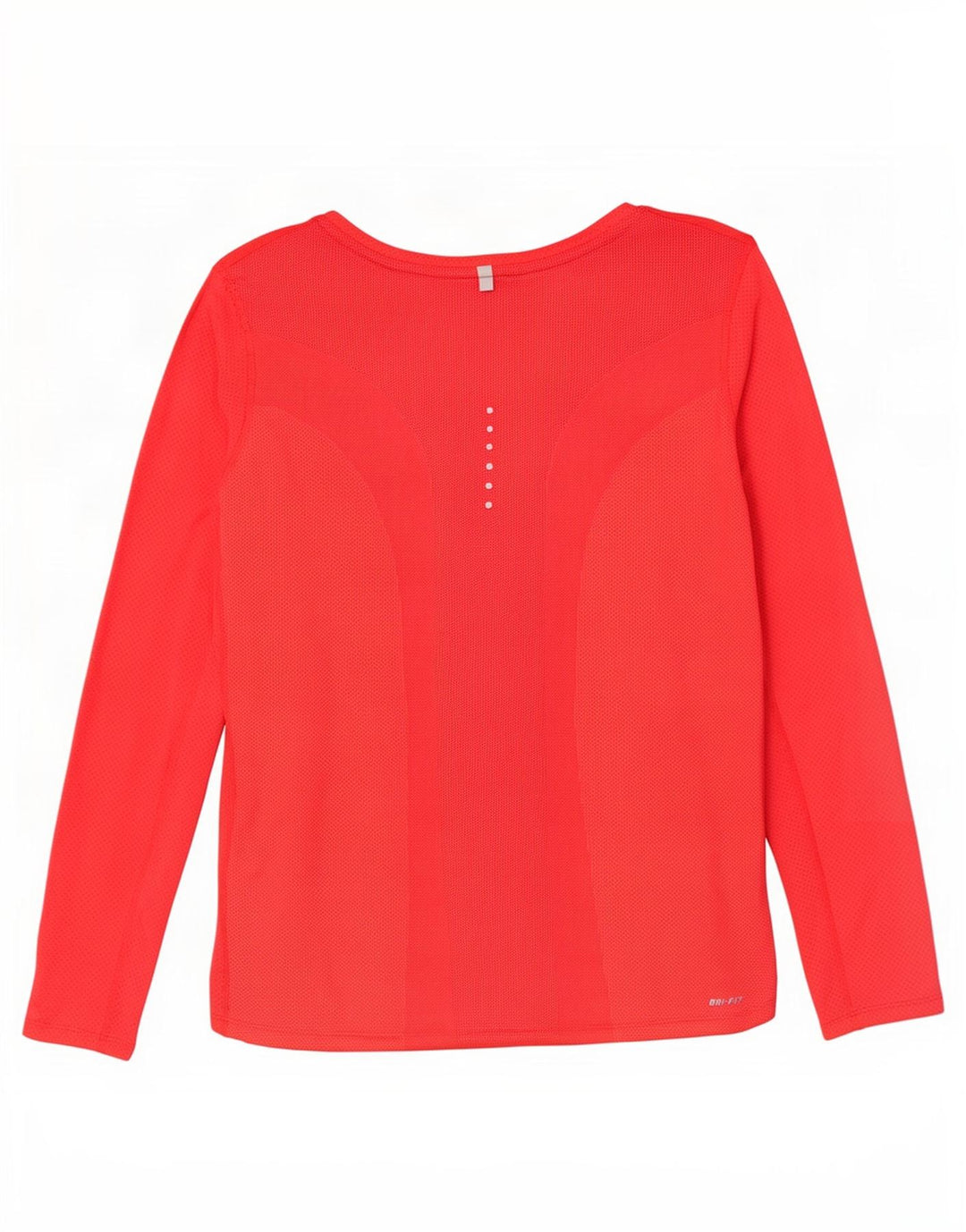 Nike Womens Dri Fit Top Manga Longa UK 16 Grande Vermelho