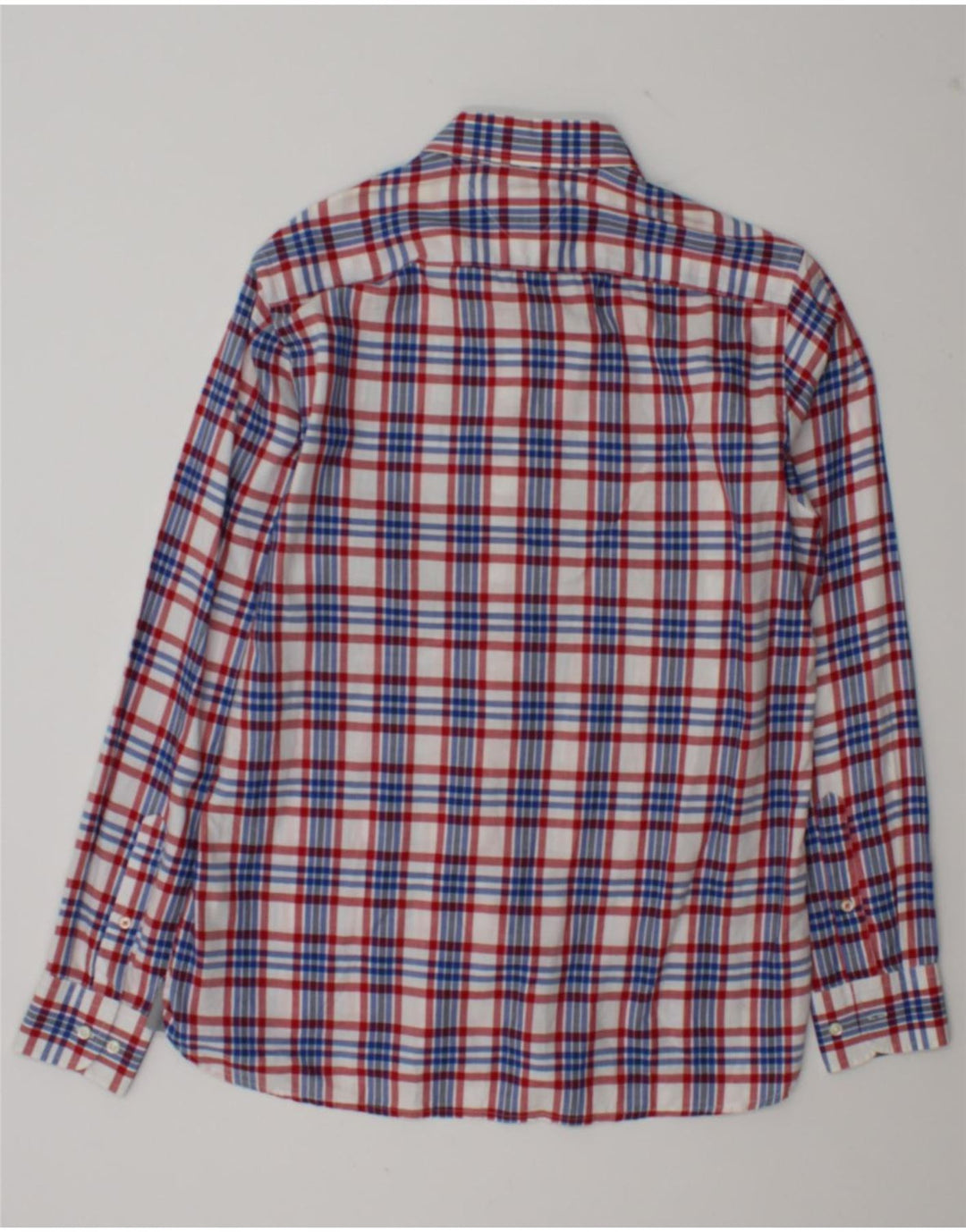 Camisa masculina Tommy Hilfiger Custom Fit pequena de algodão xadrez multicolorido