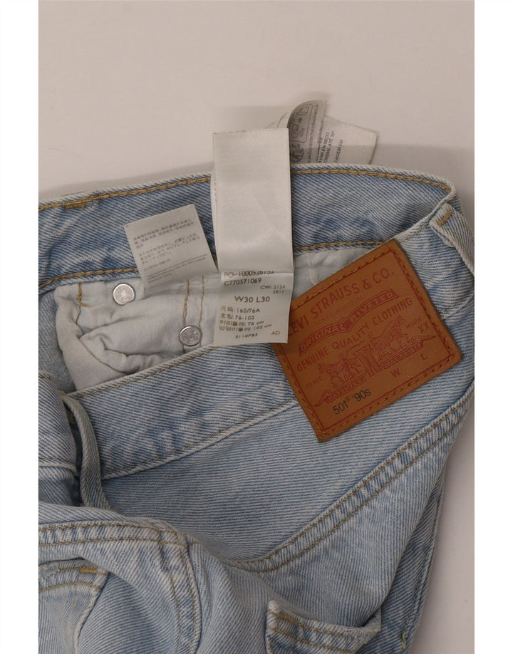 Levi's Masculino 501 Straight Jeans W30 L30 Azul Algodão