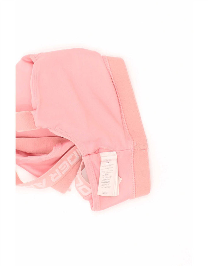 Under Armour feminino gráfico top pequeno/médio rosa colorblock esportivo