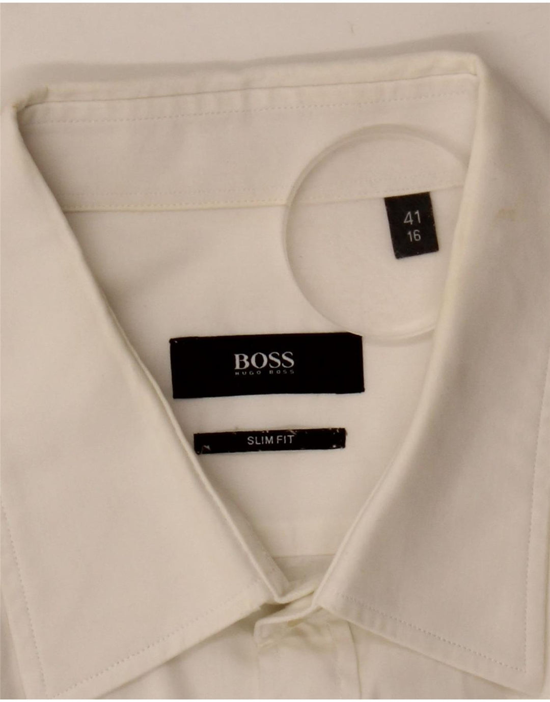 Camisa Slim Fit Masculina Hugo Boss Grande Branca