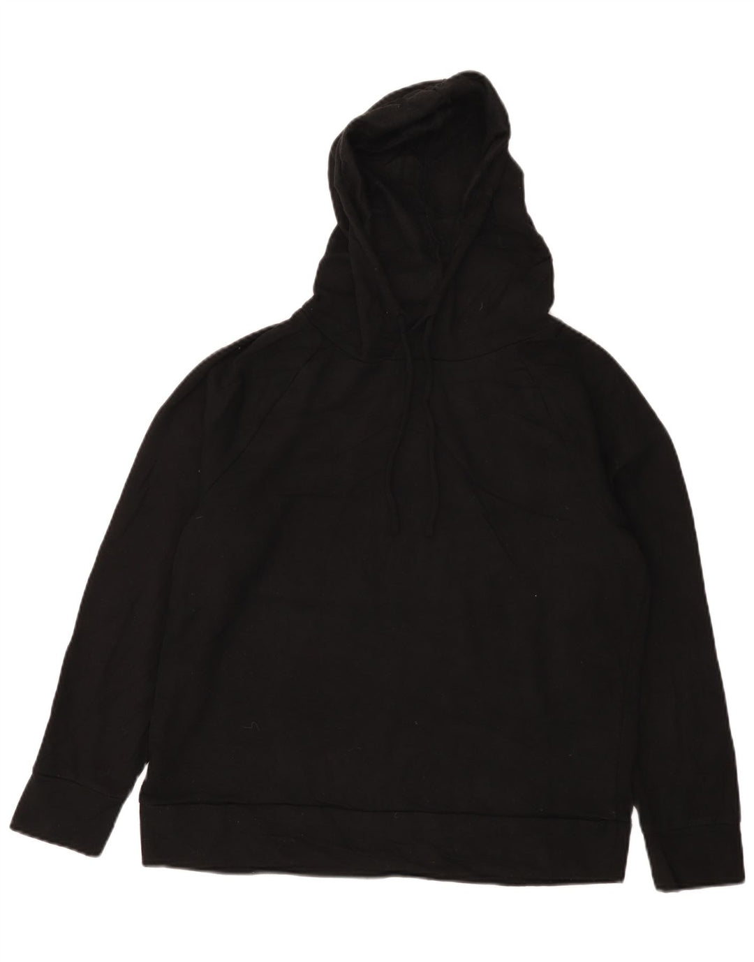 Jumper feminino Eddie Bauer com capuz e ajuste solto Reino Unido 14 poliéster preto médio