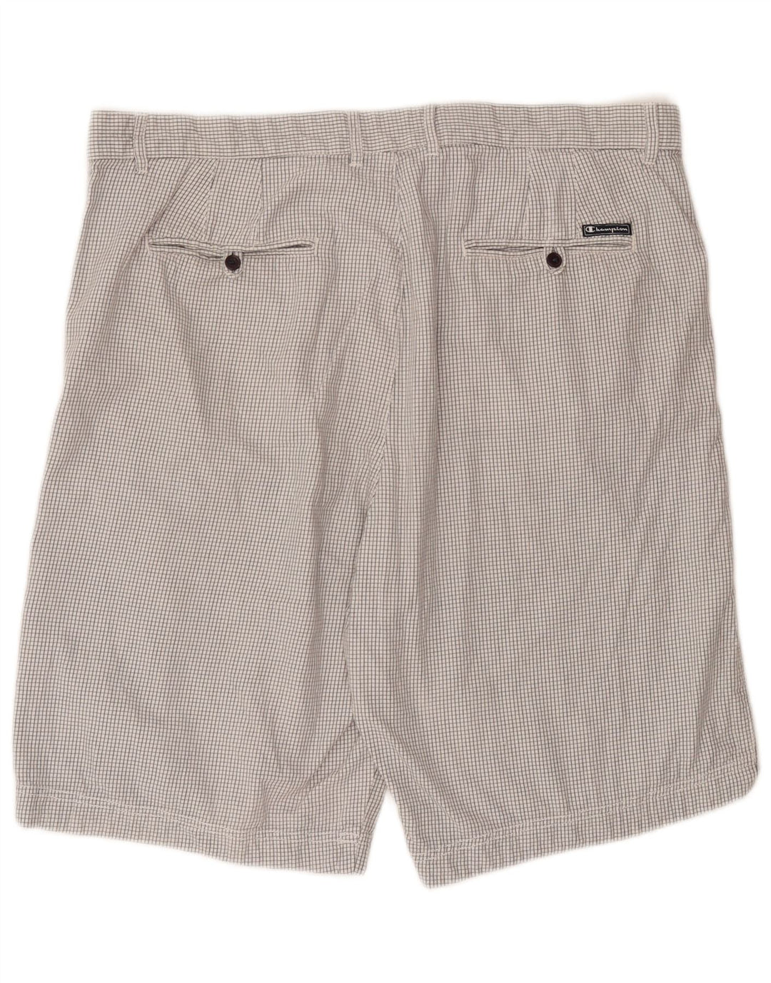 Shorts Chino Masculino Regular Fit Champion 2XL W42 Xadrez Branco