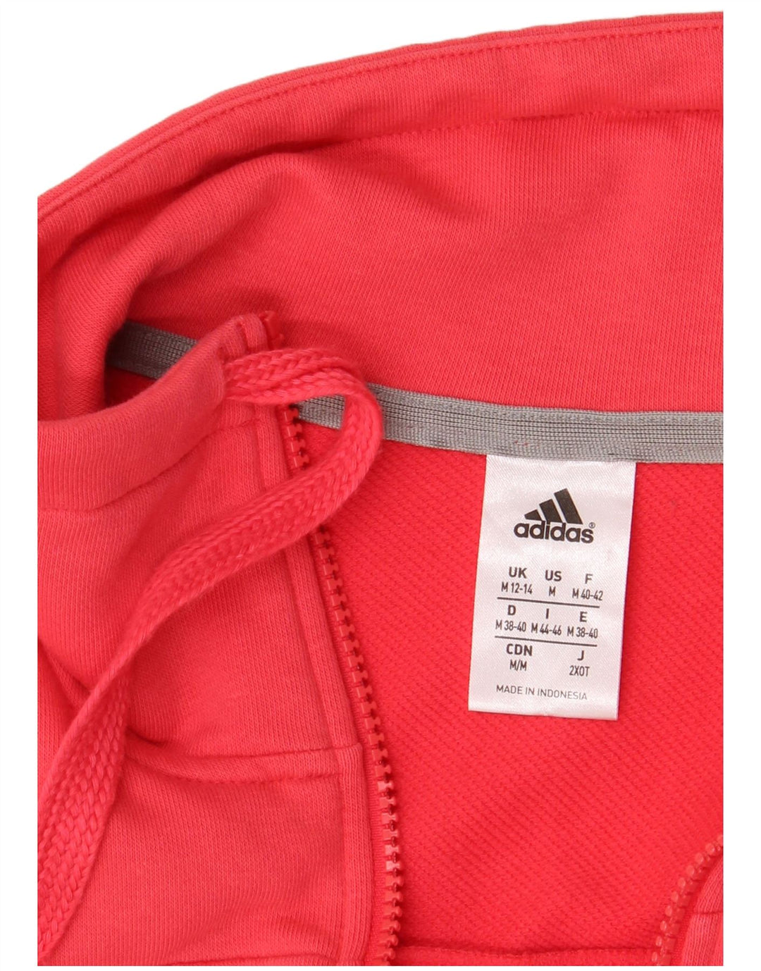 Adidas Womens Climalite Tracksuit Top Jacket UK 12/14 Médio Rosa