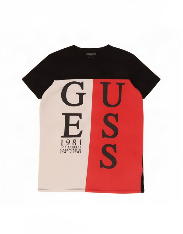 Camiseta Guess Boys Graphic 15-16 Anos Algodão Preto