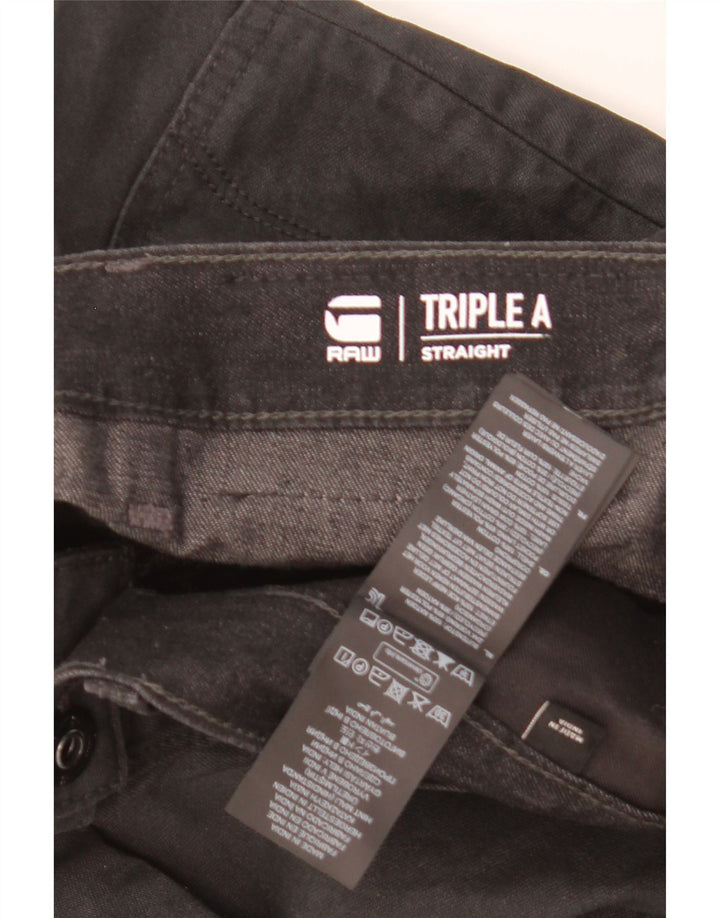 Jeans retos masculinos G-Star W31 L32 algodão preto