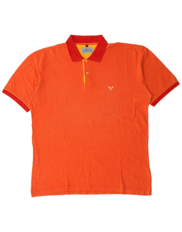 Camisa polo masculina Avirex 2XL algodão laranja