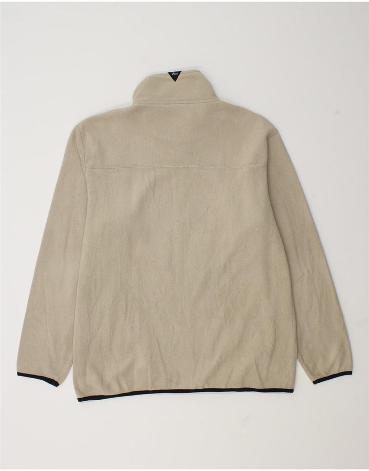 Jaqueta Asics Masculina Fleece UK 40 Grande Poliéster Bege