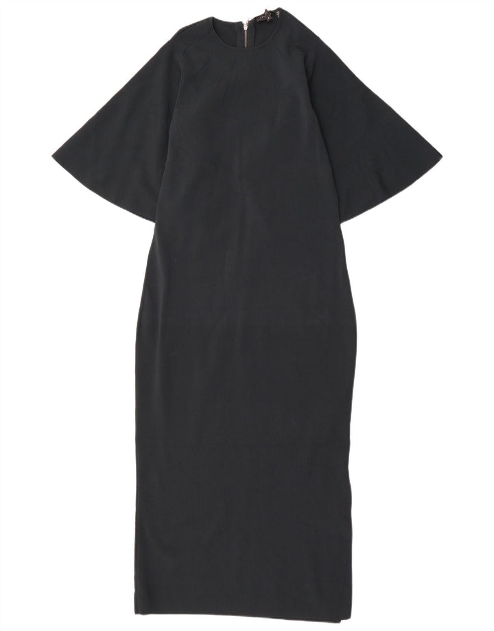 Vestido maxi feminino Ted Baker Batwing tamanho 4 grande viscose verde