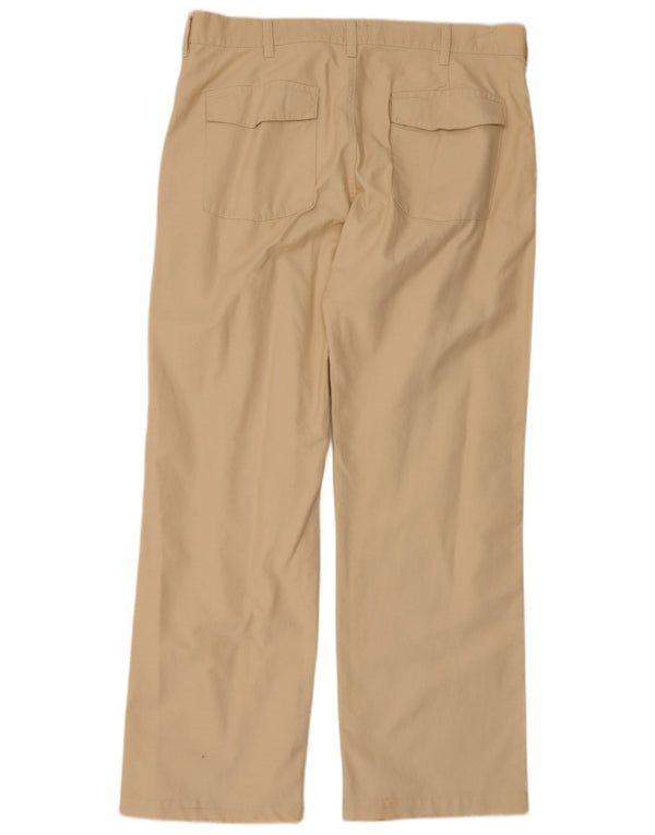 Calça Chino Reta Masculina Armani W36 L32 Algodão Bege