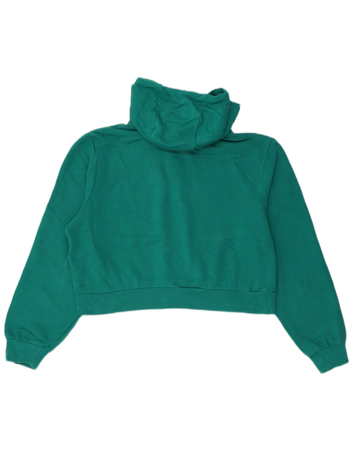 Ellesse moletom feminino oversized com capuz gráfico Reino Unido 12 algodão verde médio