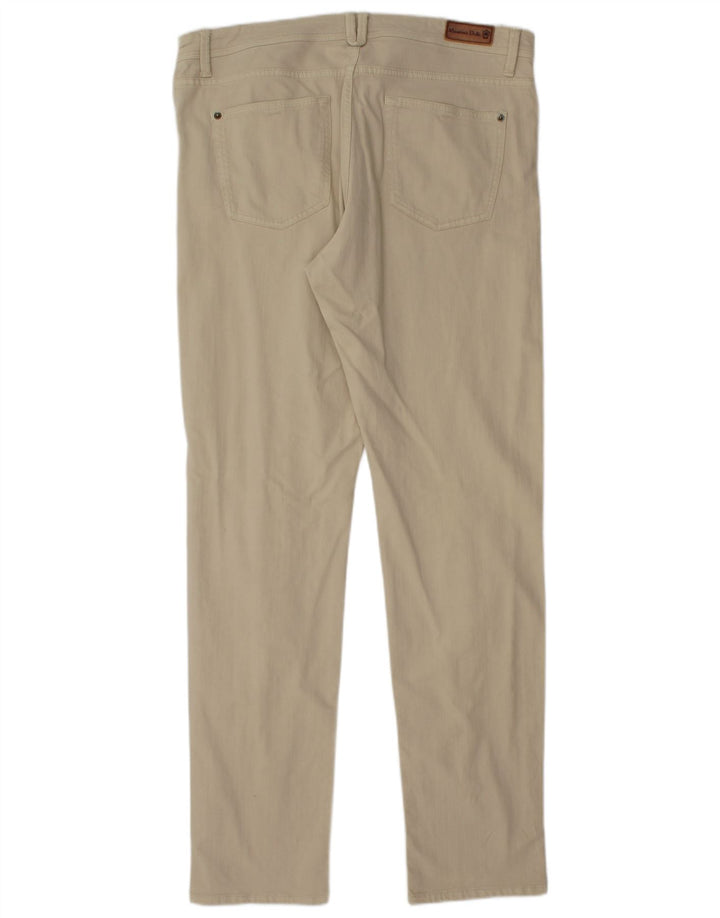 Calça casual slim masculina Massimo Dutti UE 44 grande W34 L34 bege