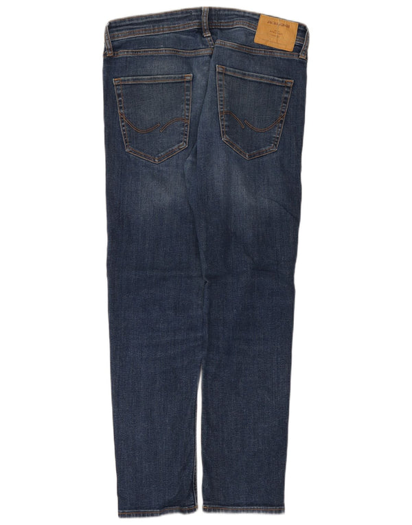 Jack & Jones Mens Slim Jeans W30 L30 Azul Algodão