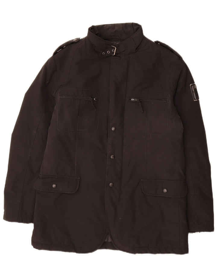 Jaqueta acolchoada militar masculina Bomboogie UK 42 XL poliéster preto