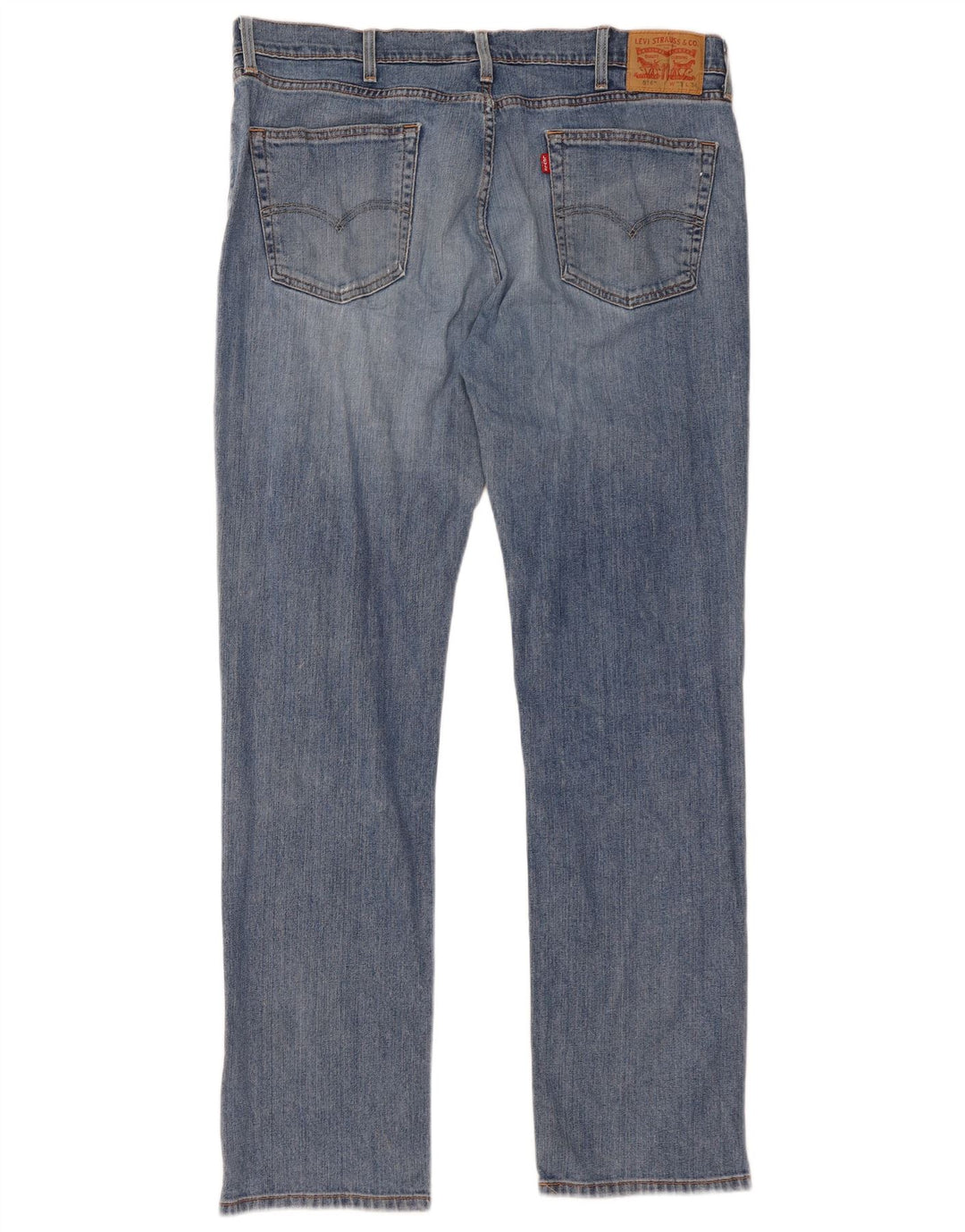 LEVI'S Masculino 514 Straight Jeans W38 L34 Azul Algodão