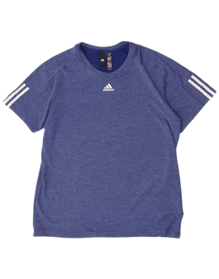 Camiseta masculina Adidas grande poliéster azul