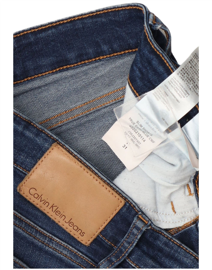 Shorts jeans masculino Calvin Klein W31 algodão azul médio