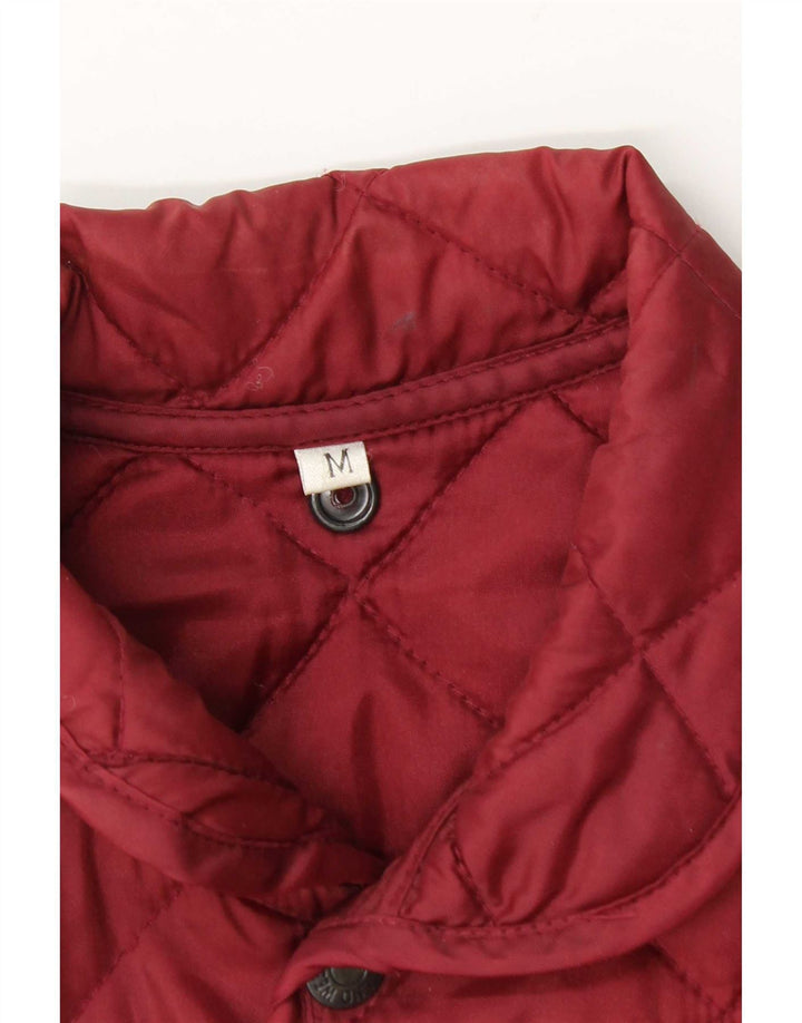 Colete acolchoado masculino vintage UK 38 médio Borgonha