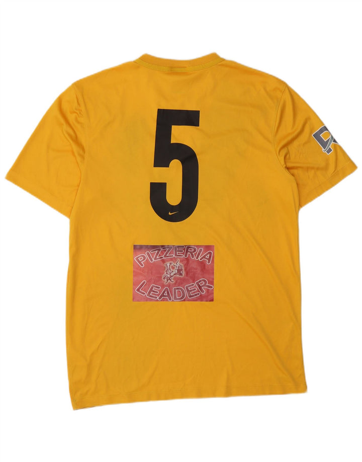 Camiseta Nike Masculina Dri Fit Graphic Top Médio Amarelo Colorblock Poliéster
