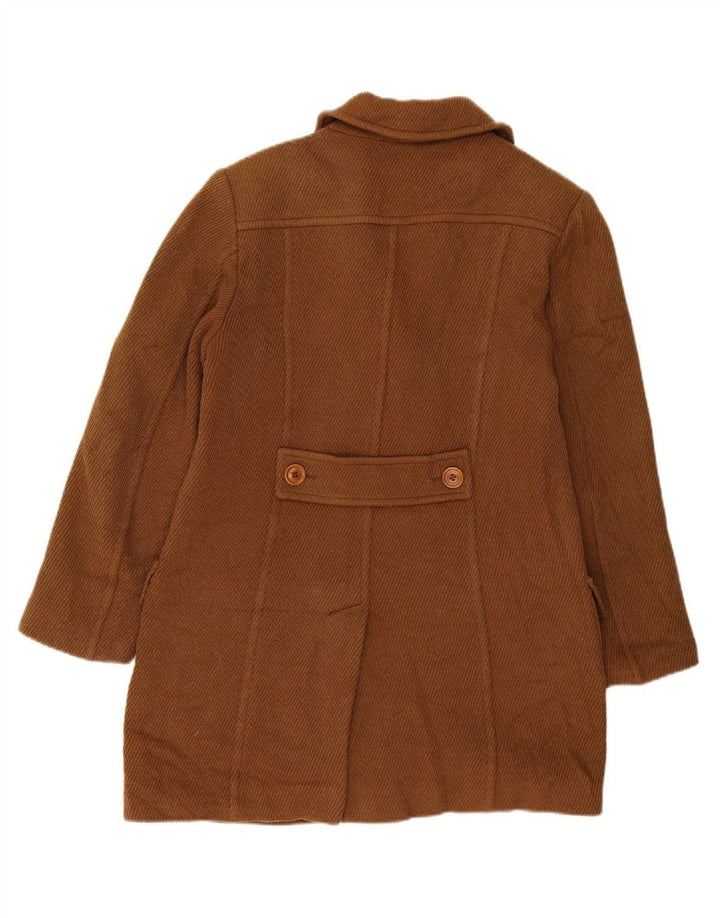 Sobretudo feminino UK 12 lã marrom médio MAX & CO.