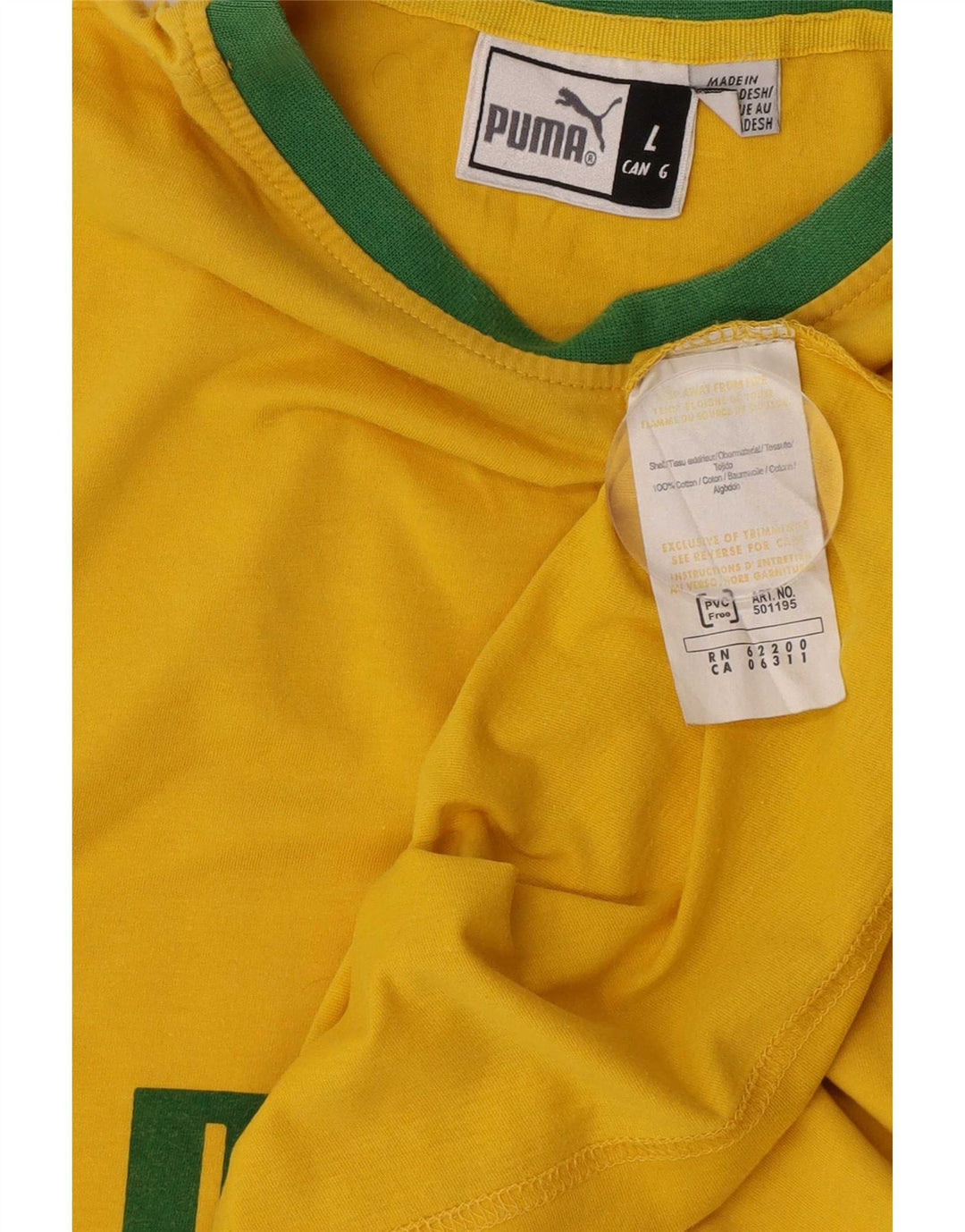 Puma masculino gráfico colete top grande amarelo colorblock algodão