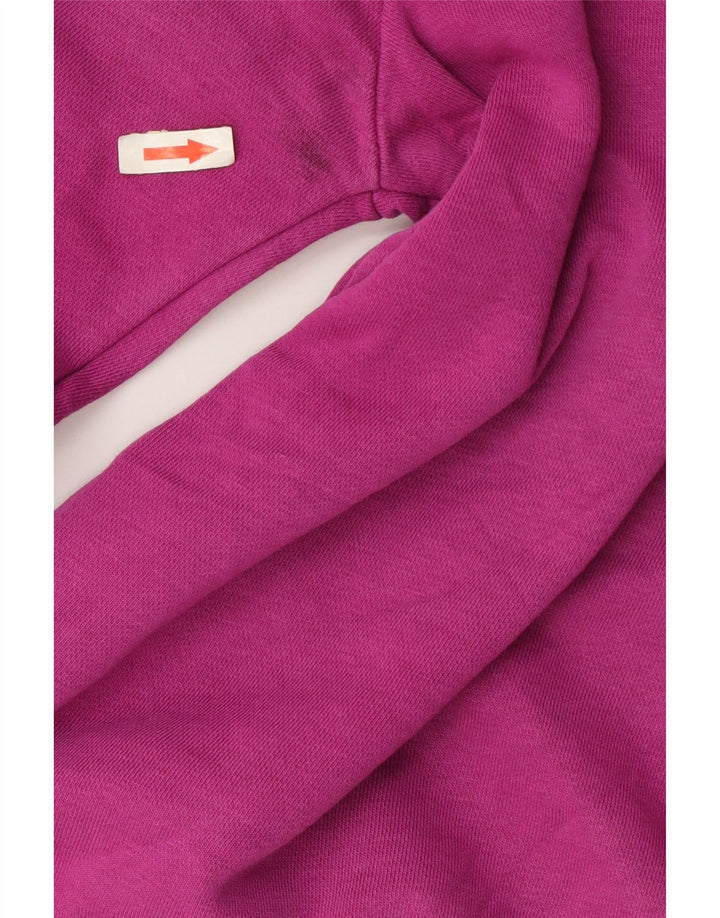 Nike feminino oversized moletom jumper reino unido 10 pequeno algodão rosa