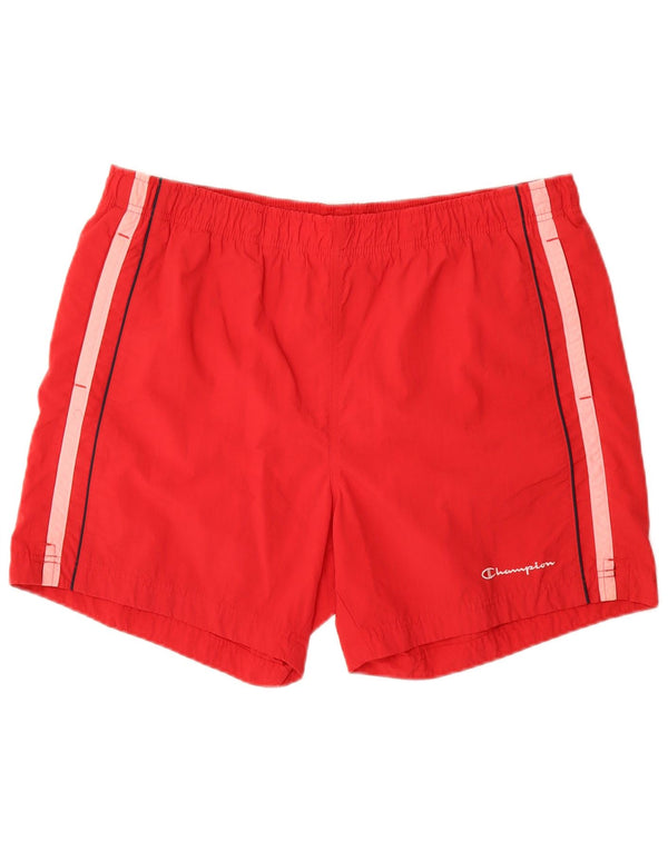 Shorts de natação masculino Champion 2XL poliamida vermelha