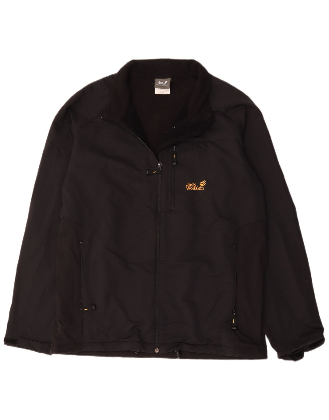 Jaqueta corta-vento masculina Jack Wolfskin Reino Unido 46/48 2XL poliéster preto