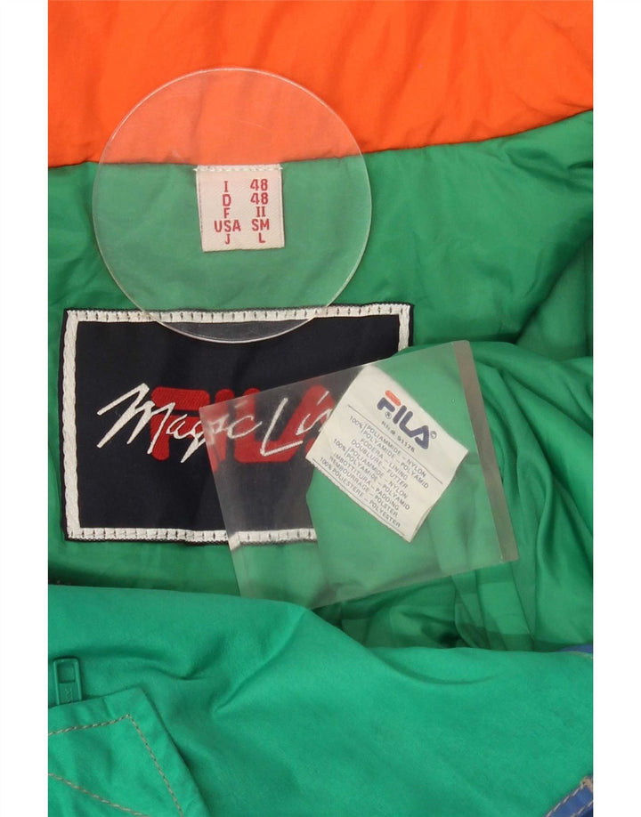 Macacão de esqui masculino Fila Magic Line IT 48 Poliamida Colourblock azul médio